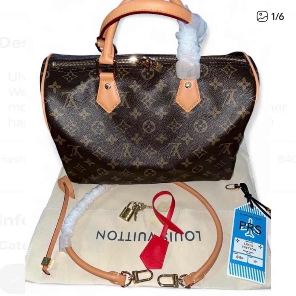 Cute fashion Monogram Canvas Satchel in Brown and Tan